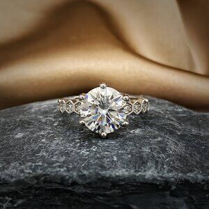 NEW Certified 3 ct. t.w. Moissanite Ring A